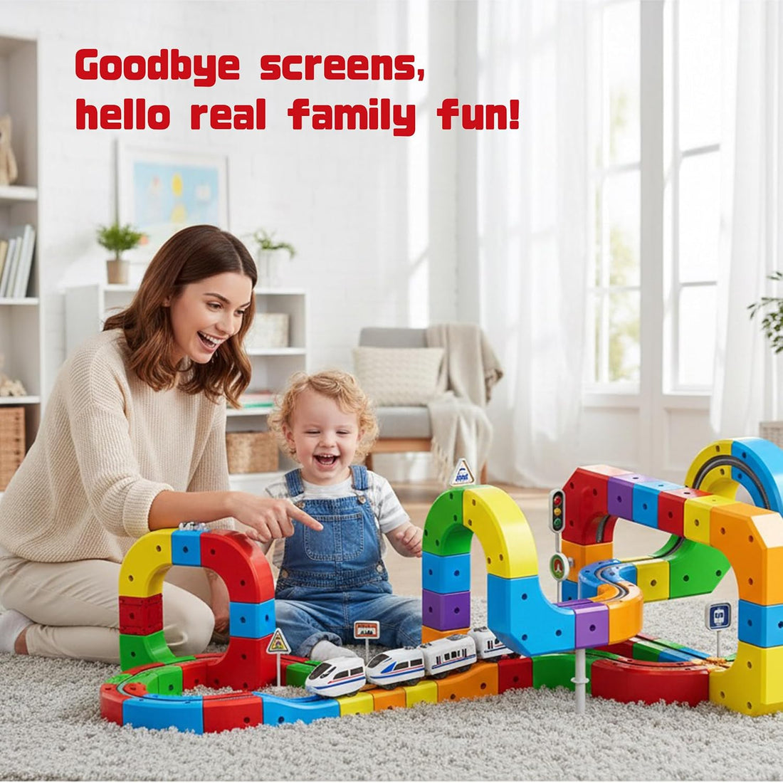 81pcs WonderTrack™ Magnetic Train Set