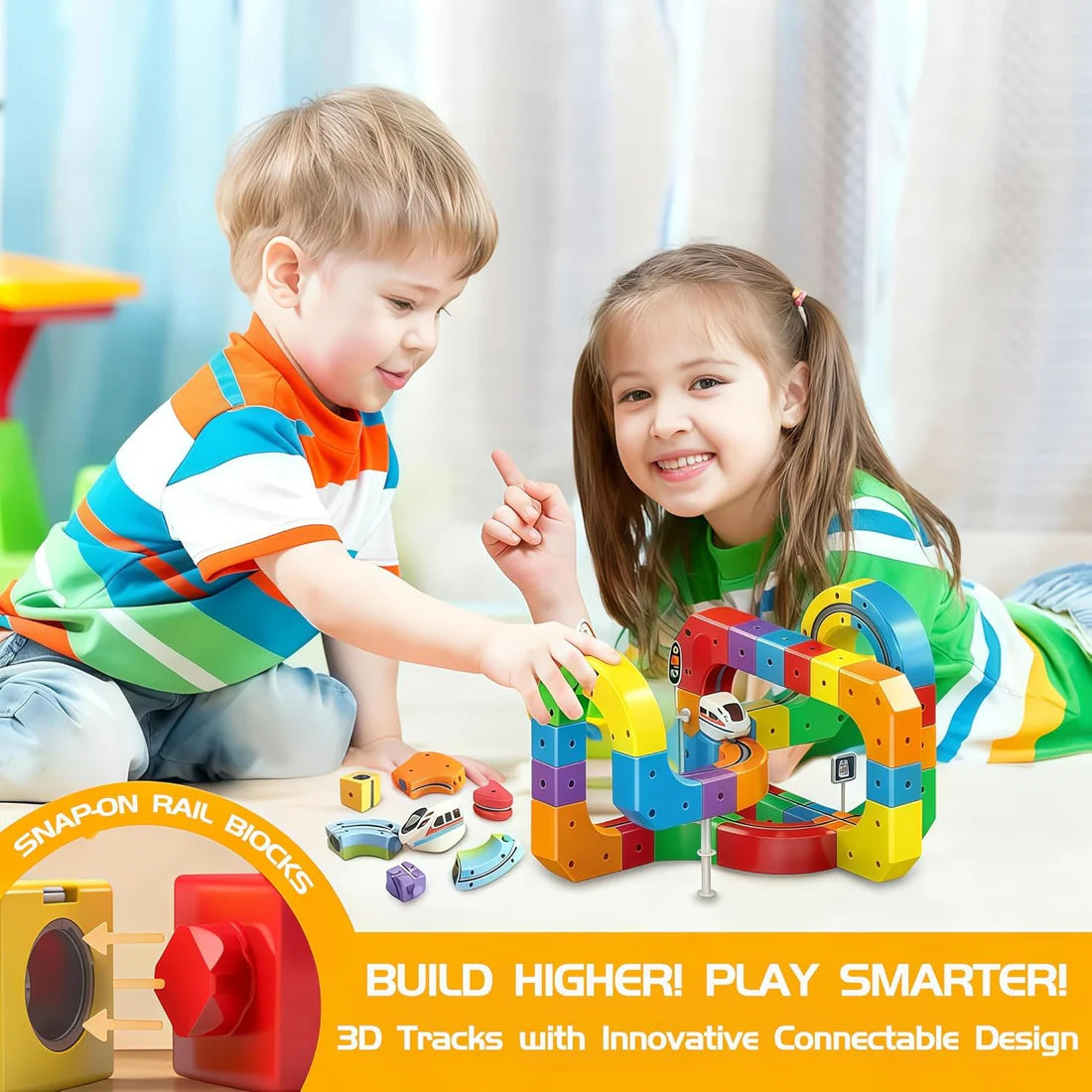 81pcs WonderTrack™ Magnetic Train Set