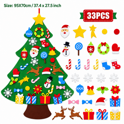 My First Felt Christmas Tree™ – Interactive Holiday Decorating Set for Kids