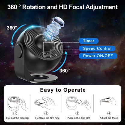 Galactic Night Light Projector